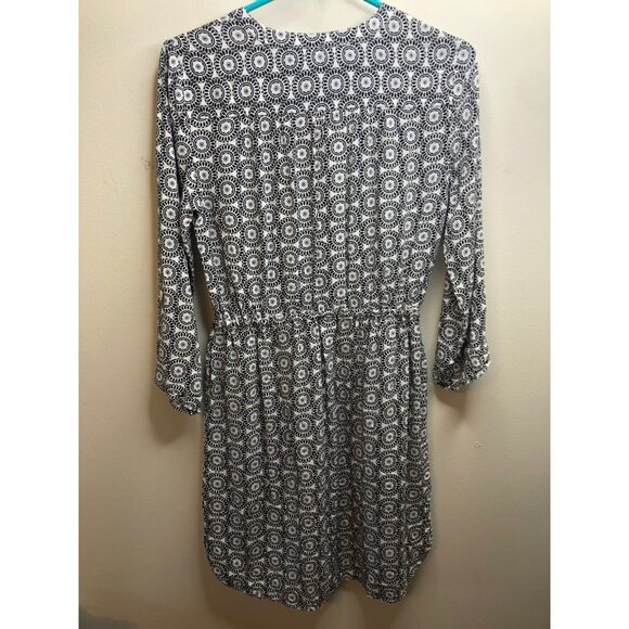 Womens Black And White Loft Dress - Size Small Petite - Picture 3 of 4